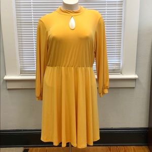 NWT Plus size Tie Neck Midi Dress